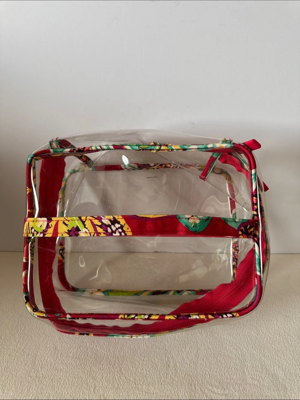 Vera Bradley clear cosmetic bag